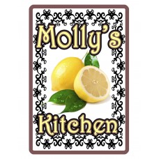 Personalized LEMON Kitchen Sign Printed with YOUR NAME High Gloss Aluminum d#400   323396771788